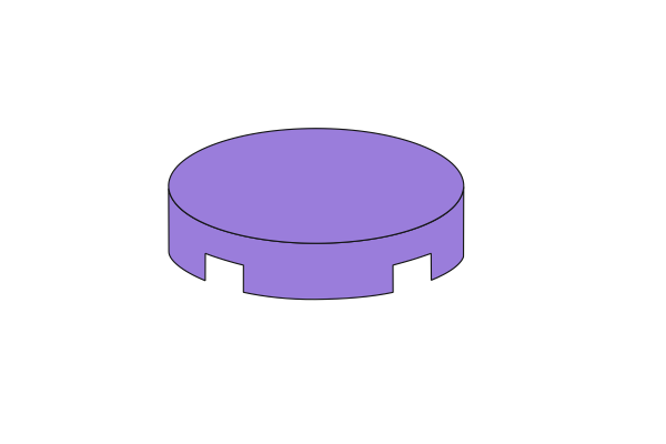 Picture of Round 2x2 - Tile Medium Lavender