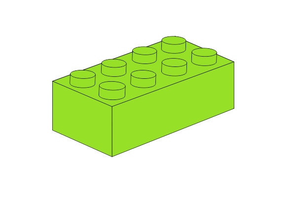 Picture of 2 x 4 - Hellgrün / Lime Schlüsselanhänger