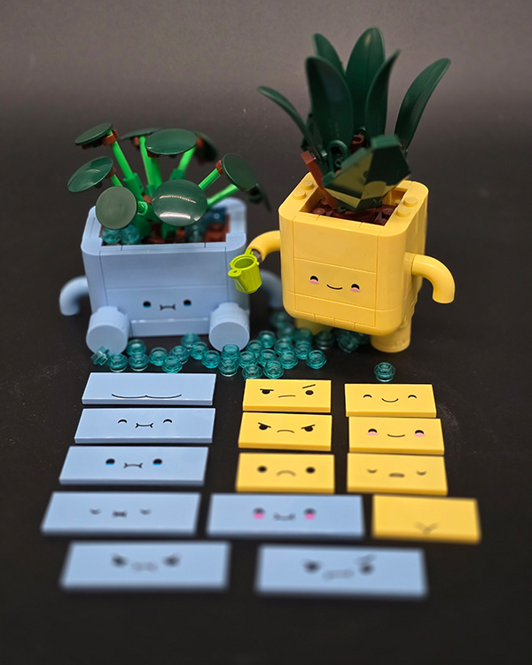 Picture of LEGO 10349 Happy Plants Tiles Custom Package